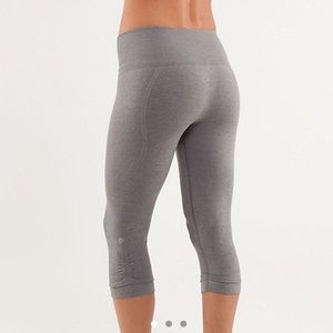 Lululemon Grey Ebb To Street Crops